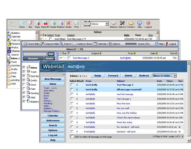 Webmail Screenshot